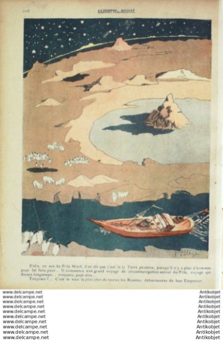 L'Assiette au beurre 1909 # 433 Le standart vaisseau fantome Ostoya