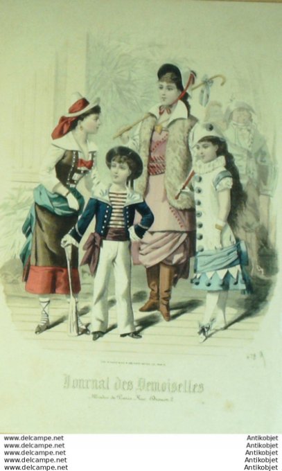 Journal de Demoiselles 1880 # 4289 Travestissements enfants