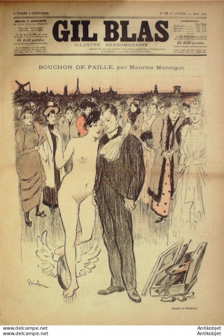 Gil Blas 1893 n°21 Charles BAUDELAIRE Pierre NALRAY SIEGEL LEMON Maurice MONTEGUT