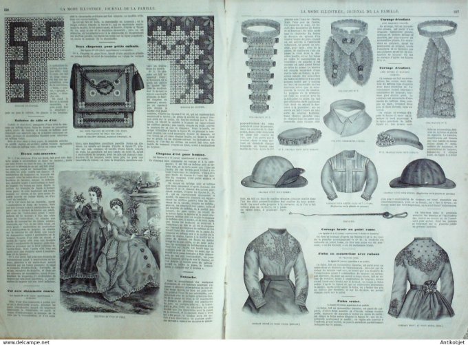 La Mode illustrée journal 1911 n° 05 Toilettes Costumes Passementerie