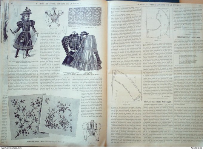 La Mode illustrée journal 1897 n° 18 Robe en foulard