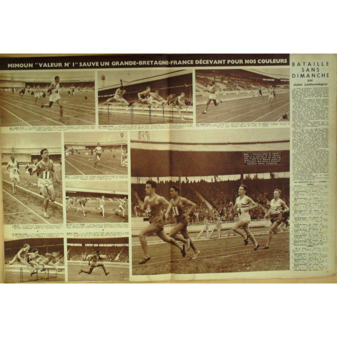 Miroir Sprint 1951 #  269 6 Aou Mimoun Koblet Tour Suisse Blioch Bernardo Jany Boiteu