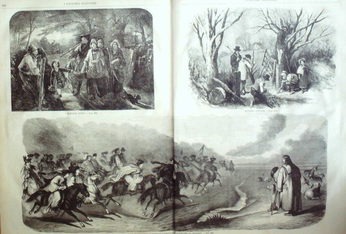 L'Univers illustré 1858 #  26 Chili Valdivia Waldstein Marechal O'Donnel