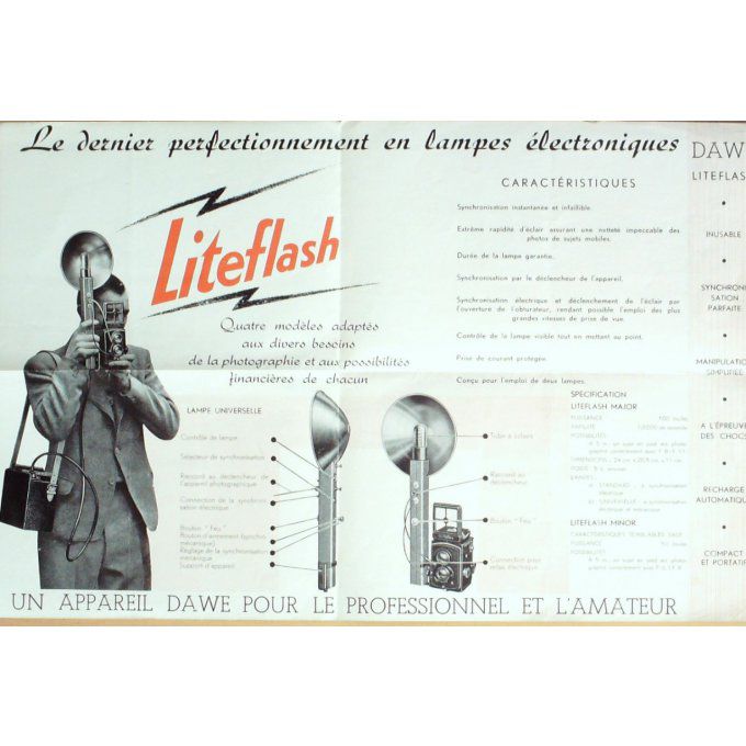 Catalogue DAWE LITLEFLASH LAMPES BRUXELLES 1936
