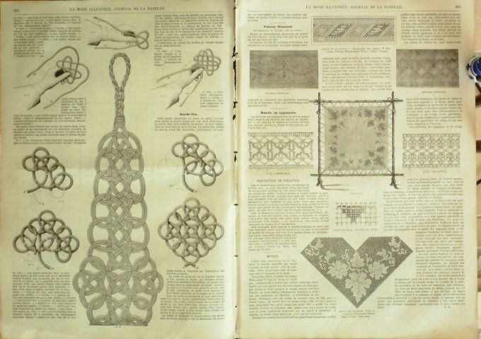 Journal Mode illustrée 1865 # 26 Coiffure Antigone