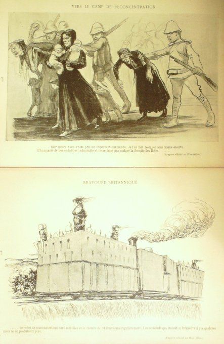 L'Assiette au beurre 1901 n° 26 Les camps de concentration au Transvaal Jean Veber