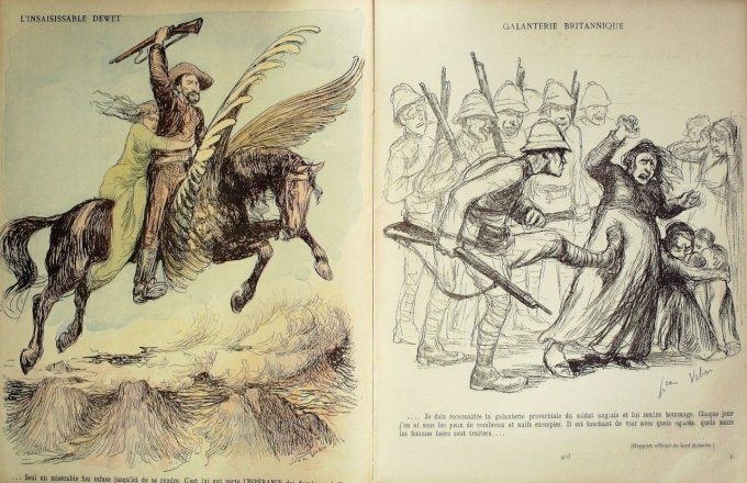 L'Assiette au beurre 1901 #  26 Les camps de concentration au Transvaal Jean Veber