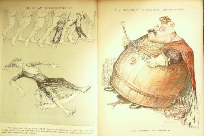 L'Assiette au beurre 1901 #  26 Les camps de concentration au Transvaal Jean Veber