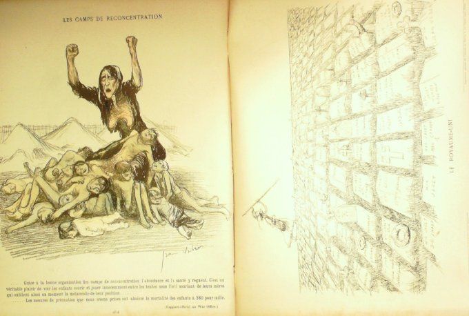 L'Assiette au beurre 1901 #  26 Les camps de concentration au Transvaal Jean Veber