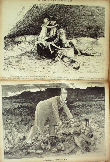 L'Assiette au beurre 1901 #  26 Les camps de concentration au Transvaal Jean Veber