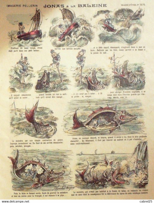 Jonas A La Baleine  (Pellerin d'epinal) Blanchet Magon