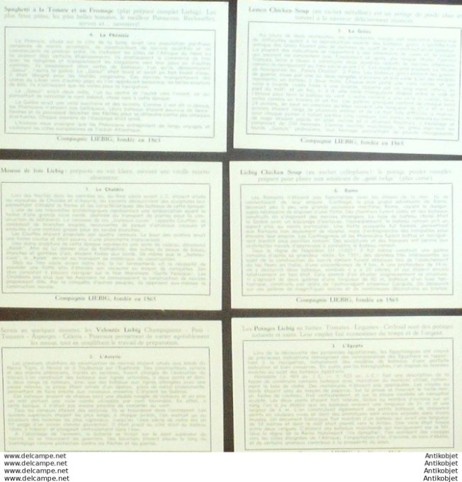 Chromo Liebig Sang 1584 Bateaux de l'Antiquite (1954)