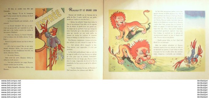 Miaou la chatte Quatre Rococo concierge du Zoo(Trubert Oncle Pipe) Eo 1947