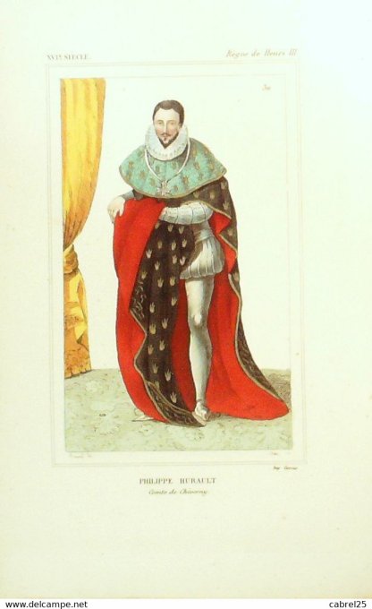 Hurault Philippe Comte De Chivernay 16ème 1852