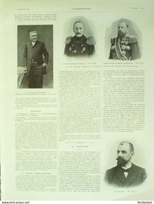 L'illustration 1905 n°3229 Algérie Oulad-Mansours Port-Say Suisse Genève Japon Port-Arthur Gabriel S