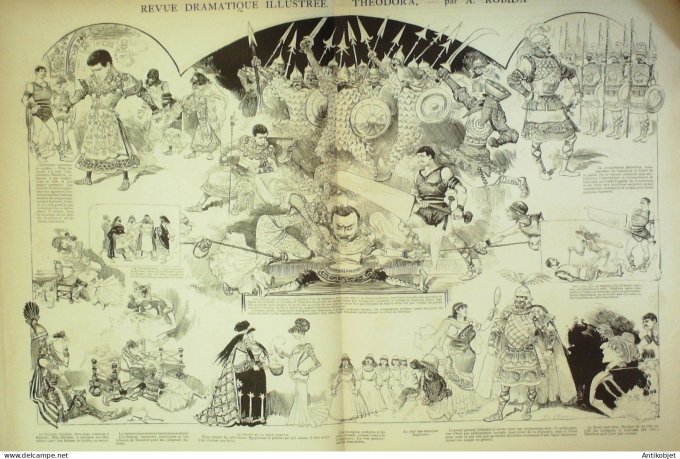 La Caricature 1885 #264 Heodora Robida Trock Caran d'Ache