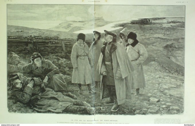 L'illustration 1905 n°3229 Algérie Oulad-Mansours Port-Say Suisse Genève Japon Port-Arthur Gabriel S