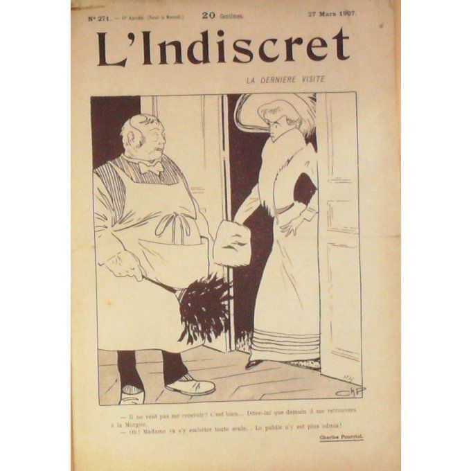 L'indiscret 1907 n° 271 POURRIOL MORISS PERRIER EDWARD HELLE HERMANN