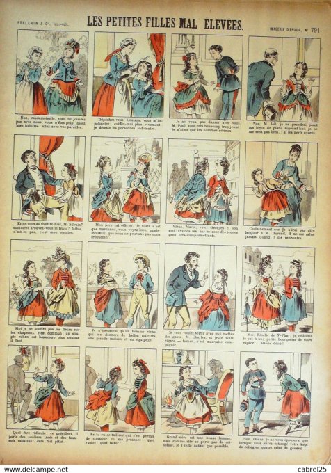Les Petites Filles Mal Elevees (Pellerin d'epinal)