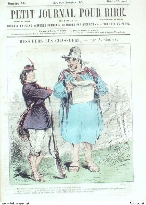 Petit journal pour Rire 1863 # 454 Les Invalos randon