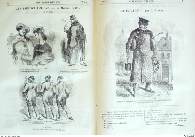 Petit journal pour Rire 1863 # 454 Les Invalos randon