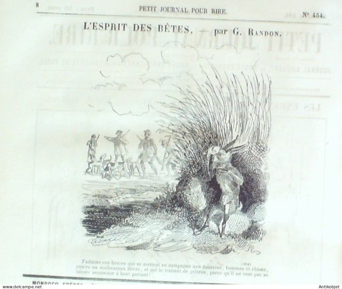 Petit journal pour Rire 1863 # 454 Les Invalos randon