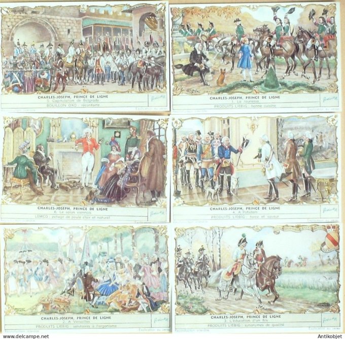 Chromo Liebig Sang 1563 Charles Joseph Prince de ligne (1953)