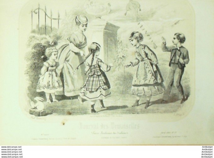 Journal de Demoiselles 1868 # 04b Costumes enfants