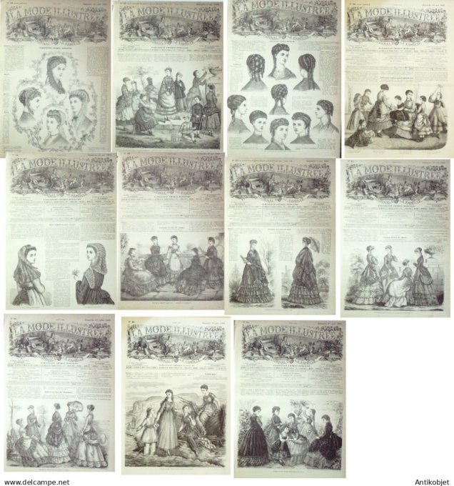 Le Monde illustré 1869 n°643 Rouher Lourdes (65) Mines D'aniches (62) Côte-d'ivoire Assinie Sénégal 