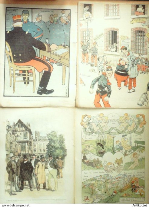 Le Rire 1905 lot 4 revues Charly Barcet Roubille Plumet Leandre PoulbotGrandjouan
