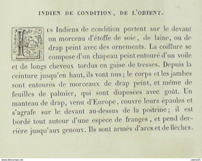 Liban Indien de condition de l'orient 1859