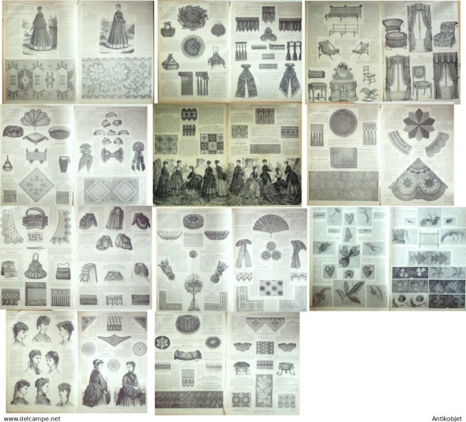 Le Monde illustré 1869 n°643 Rouher Lourdes (65) Mines D'aniches (62) Côte-d'ivoire Assinie Sénégal 