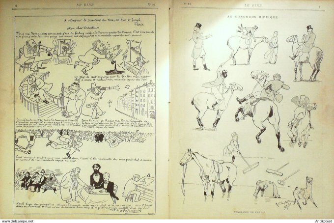 Le Rire 1895-03-30 #  21 Journal humoristique Ed.Originale L'interview