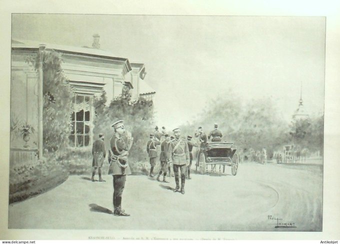 Le Monde illustré 1897 n°2111 Dunkerque (59) Cronstadt Russie Duc Vladmir Krasnoie-Selo Lesghinska L