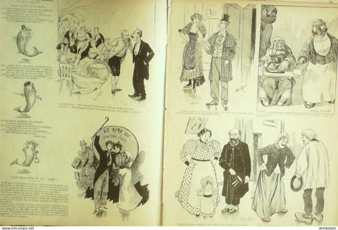 Le Rire 1895-03-30 #  21 Journal humoristique Ed.Originale L'interview