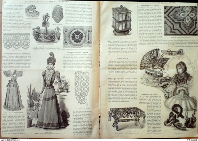 La Mode illustrée journal 1897 n° 45 Toilette de visites