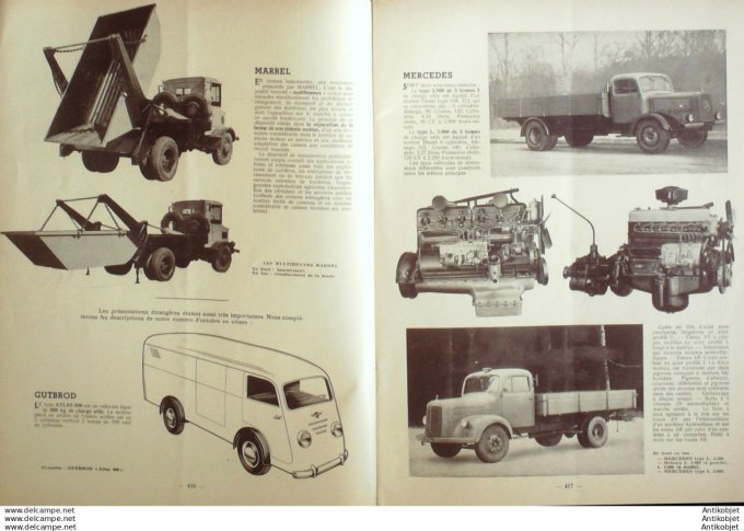 R.T Automobile Citroën Type H Morris Minor Ford Vedette 1950