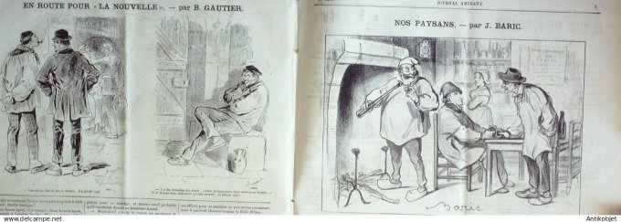 Le Journal Amusant 1884 # 1457 Sable et galet arpentes par Mars