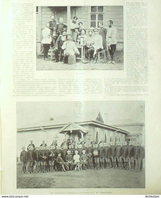 Le Monde illustré 1897 n°2111 Dunkerque (59) Cronstadt Russie Duc Vladmir Krasnoie-Selo Lesghinska L