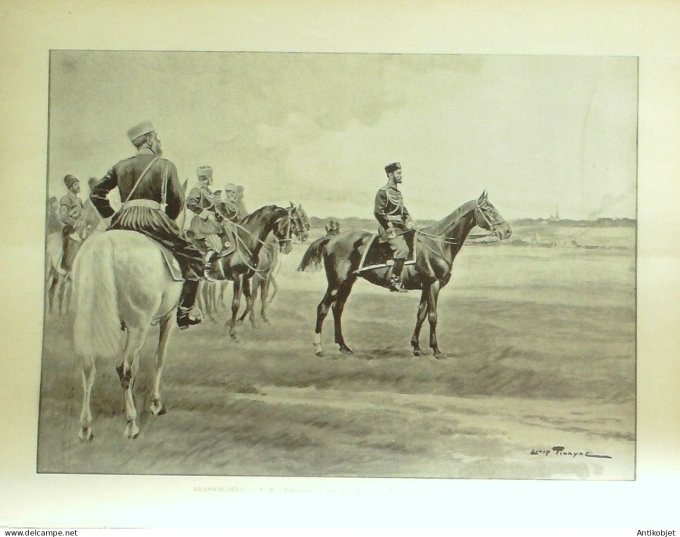 Le Monde illustré 1897 n°2111 Dunkerque (59) Cronstadt Russie Duc Vladmir Krasnoie-Selo Lesghinska L