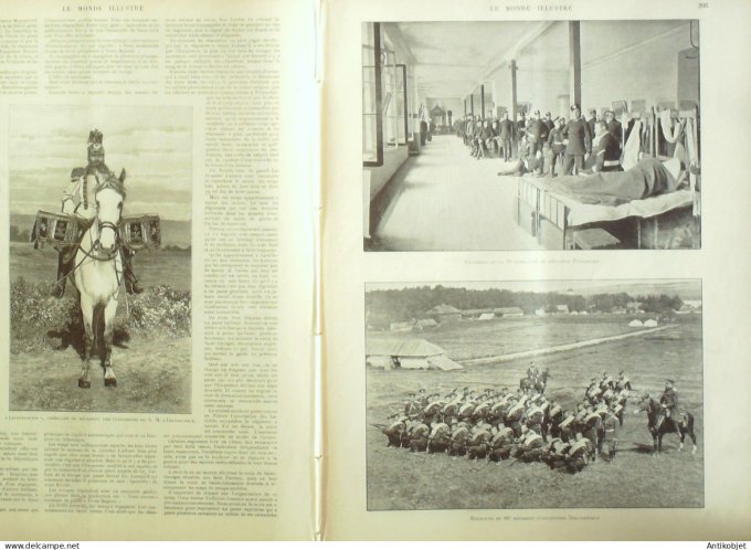 Le Monde illustré 1897 n°2111 Dunkerque (59) Cronstadt Russie Duc Vladmir Krasnoie-Selo Lesghinska L