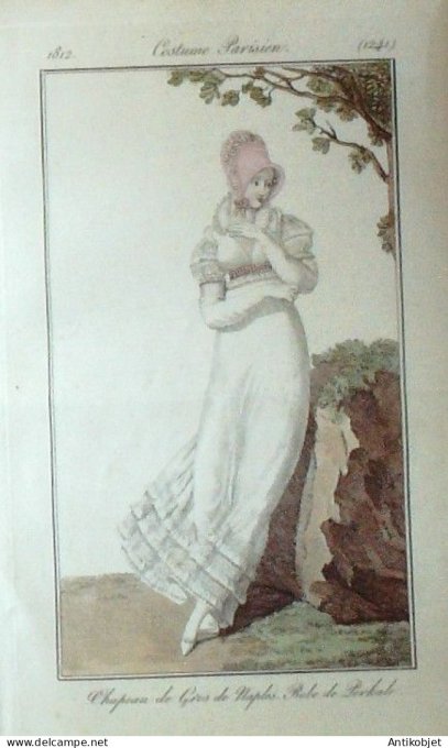 Costume Parisien 1812 # 1241 Robe de Perkale