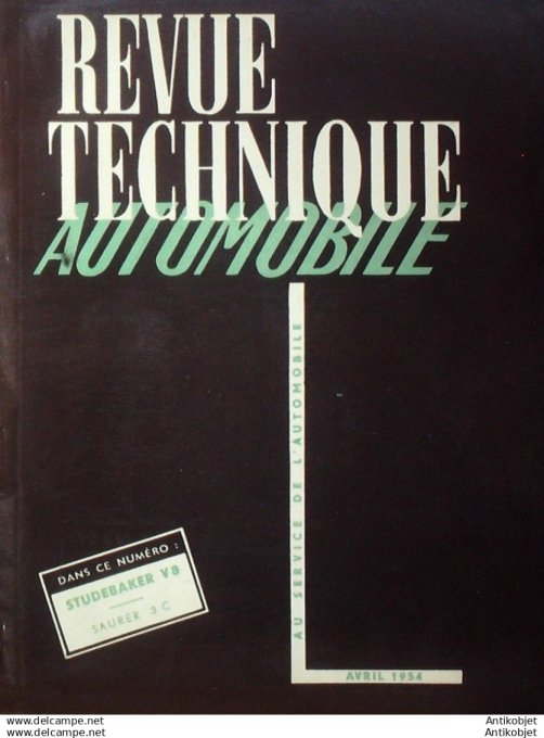R.T Automobile Studebaker V8 Commander Saurer 3C 96 # 1954