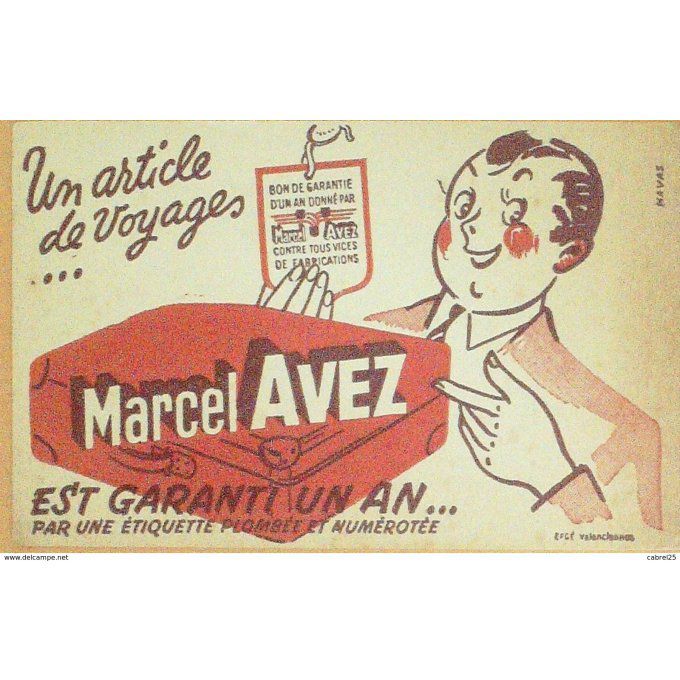 Buvard MARCEL AVEZ Maroquinerie