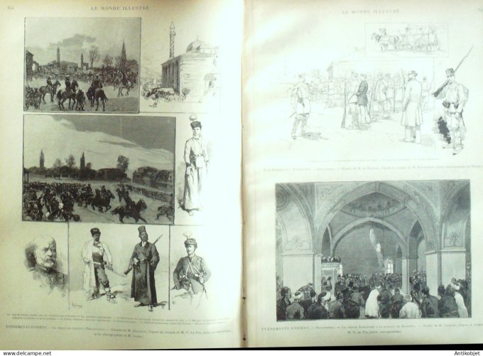Le Monde illustré 1885 n°1495 Montmartre Japon Takeito-Arissougawa-No-Mya