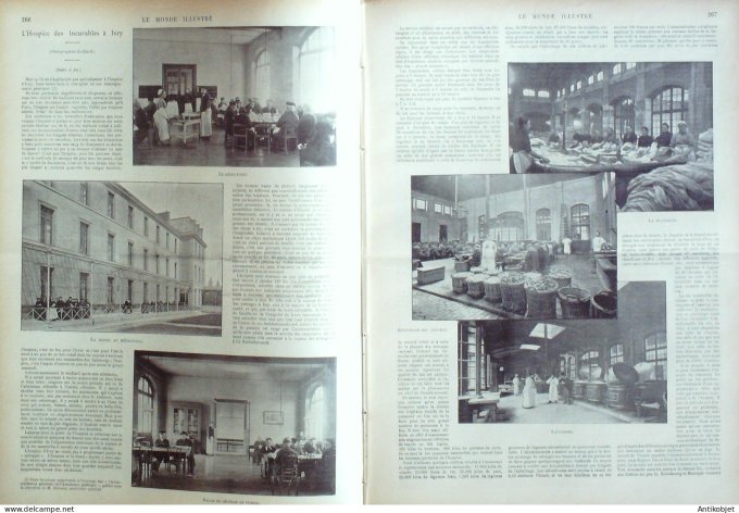 Le Monde illustré 1899 n°2218 Creusot (71) Ivry (94) Vélocipèdes Hautefort (24)