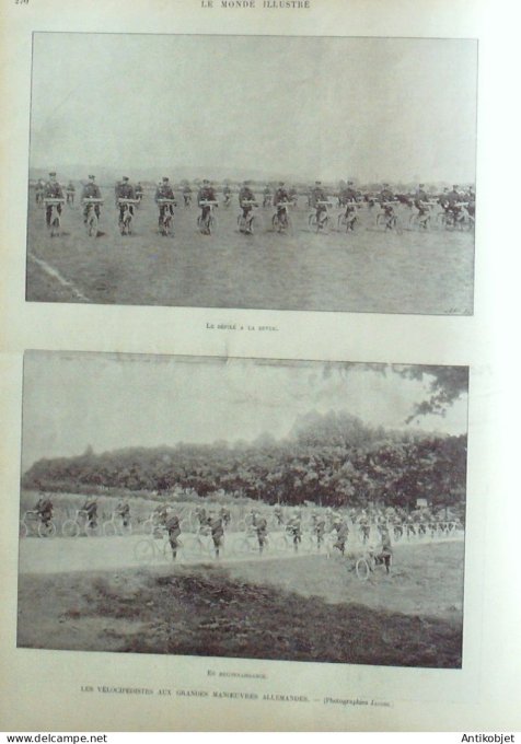 Le Monde illustré 1899 n°2218 Creusot (71) Ivry (94) Vélocipèdes Hautefort (24)