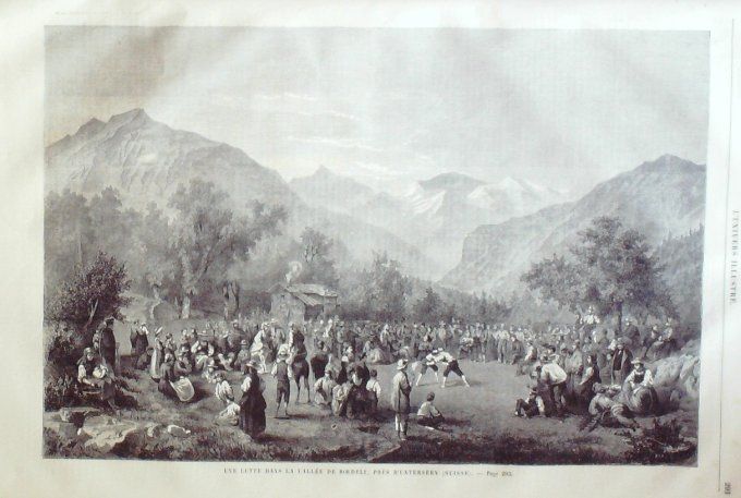 L'Univers illustré 1863 # 274 MexicoHavre (76) Suisse Unterseen vallée Boedeli 