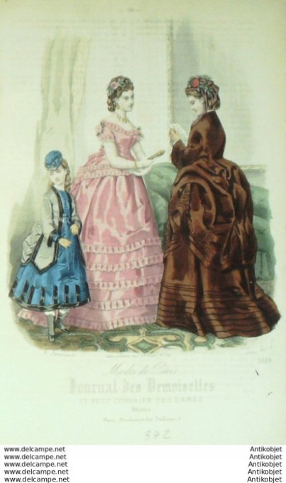 Gravure de mode Le Bon Ton 1843 n°673