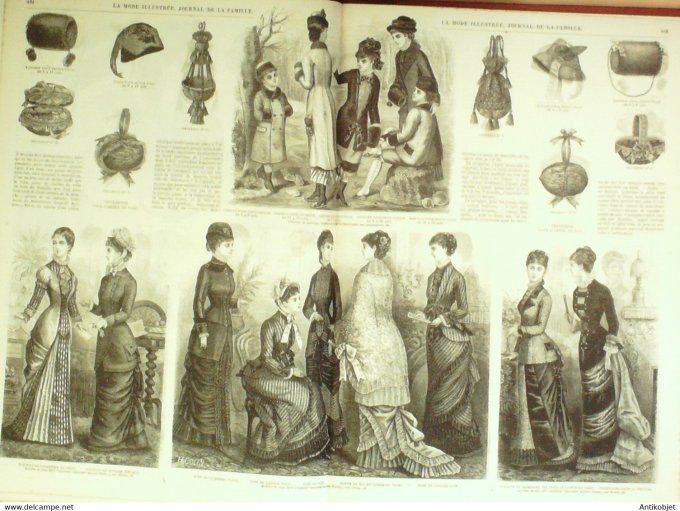 La Mode illustrée 1879 20è année complète reliée 52º